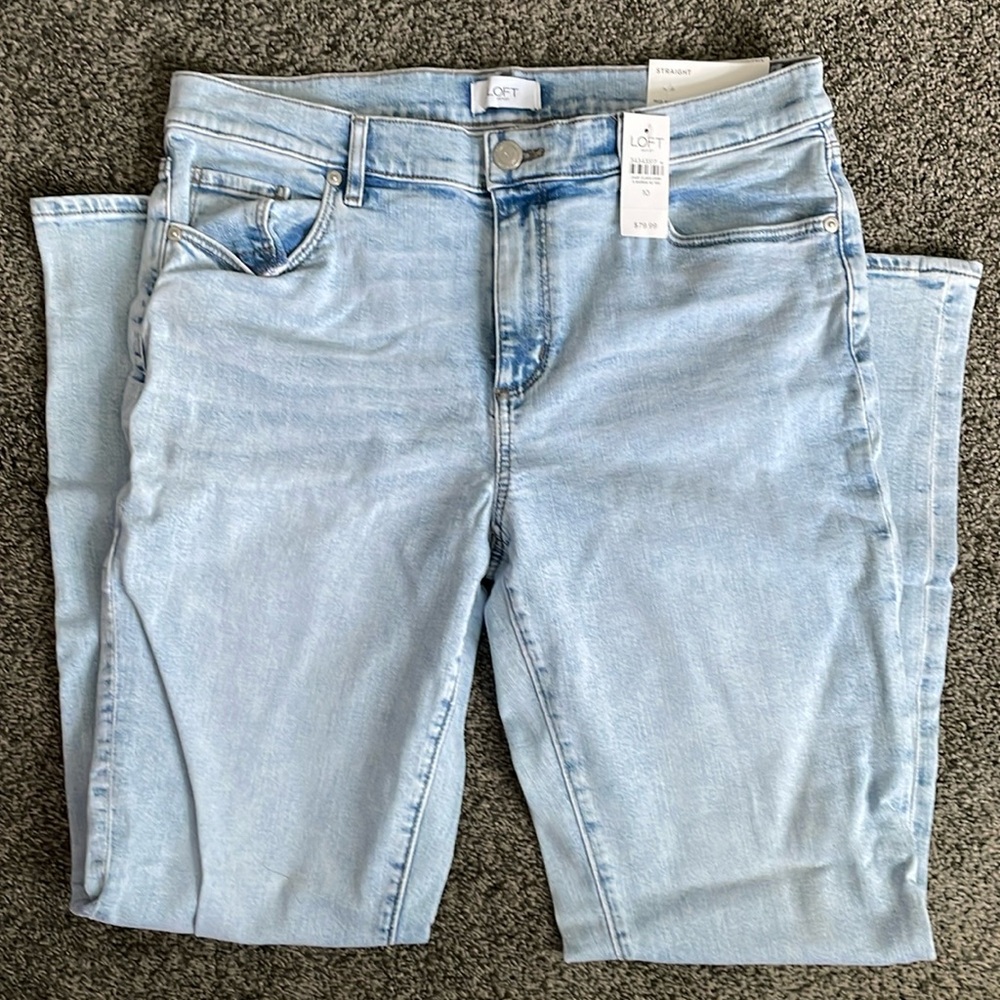 Loft straight jeans size 10